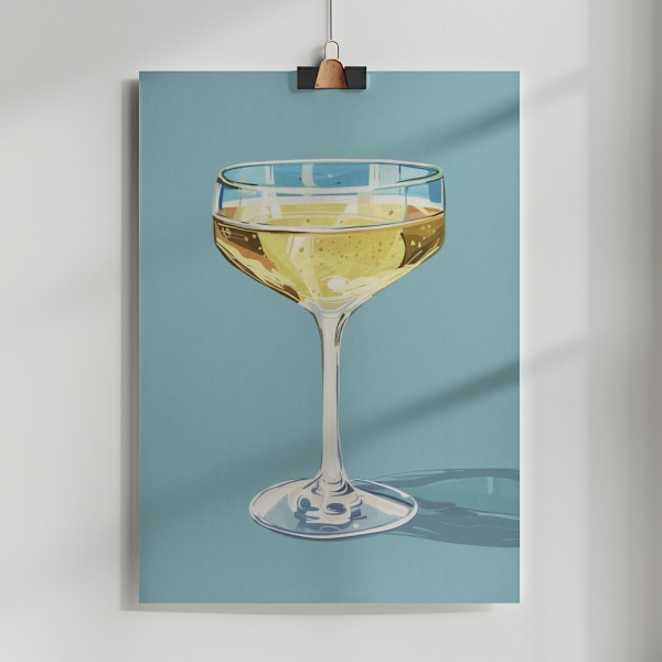 Champagne - Jolly and Dash Poster 50x70 cm