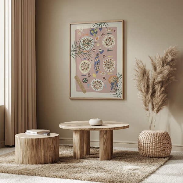 Festive Table Poster 50x70 cm