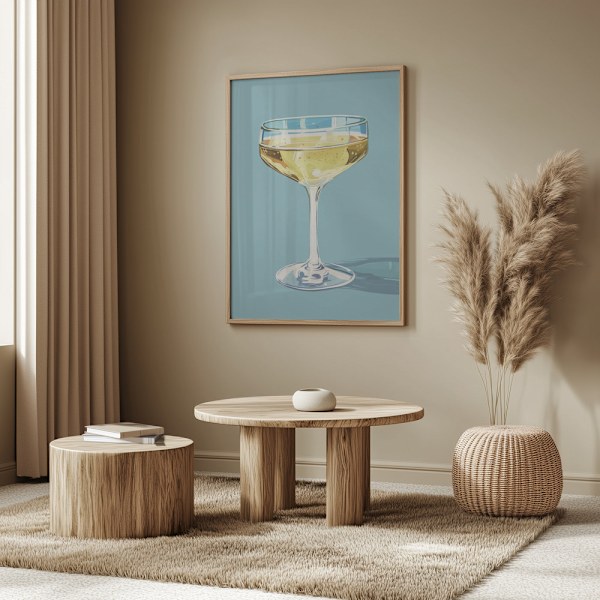 Champagne - Jolly and Dash Poster 50x70 cm