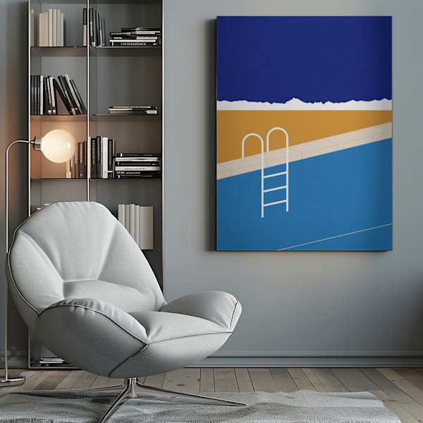 Desert Pool Canvastavla 50x70 cm