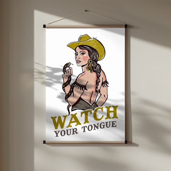 Watch Your Tongue.png Poster 30x40 cm