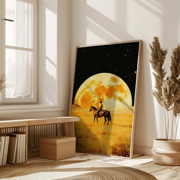 Lunar Cowboy Poster 50x70 cm