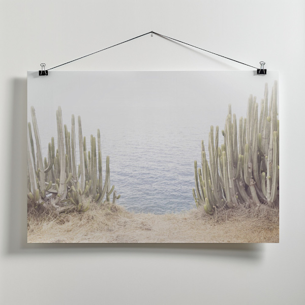 Ocean Cactus Canvastavla 70x50 cm