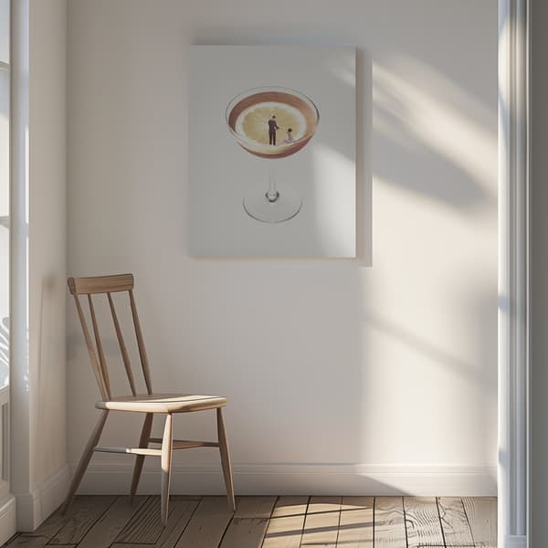 My drink needs a drink Canvastavla 30x40 cm