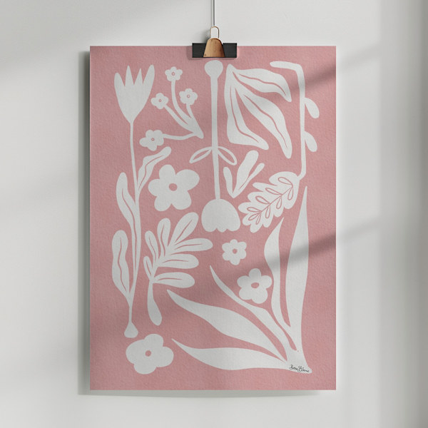 Nordic Abstract Florals Poster 50x70 cm
