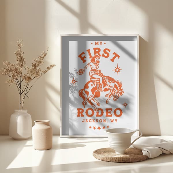 First Rodeo.png Poster 30x40 cm