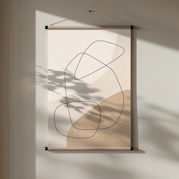 Graphic Shapes &amp; Lines Poster Poster 30x40 cm
