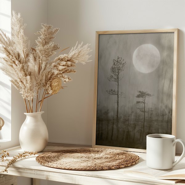Moonlight, moor Poster 30x40 cm