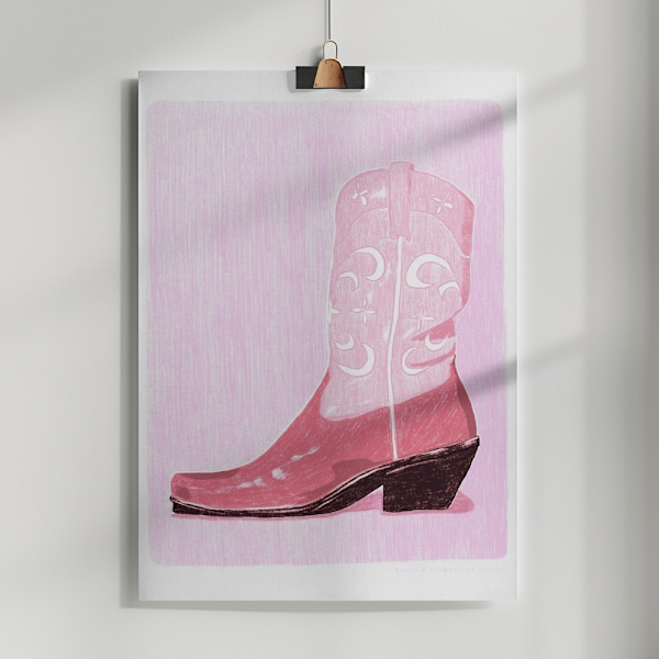 P&c Cowgirlboot Copy Poster 50x70 cm
