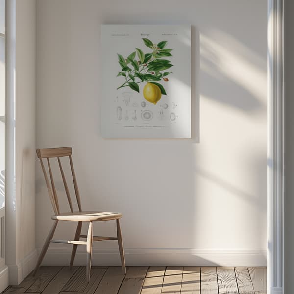 Lemon (citrus Limonium) Canvastavla 30x40 cm