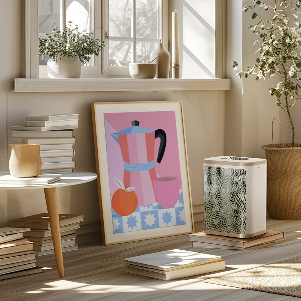 Still Life with Moka Pot Poster 50x70 cm