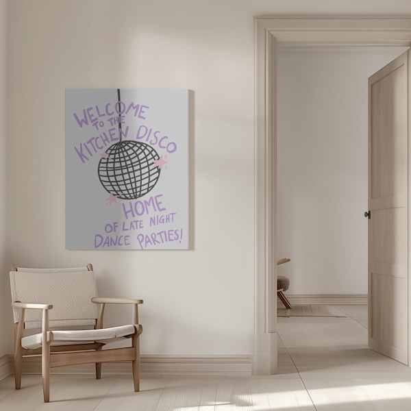 Kitchen Disco Canvastavla 50x70 cm