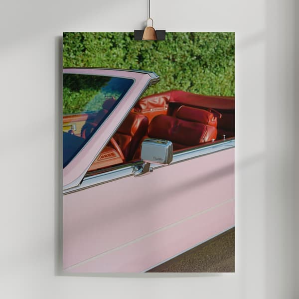Pink Cadillac Poster 50x70 cm