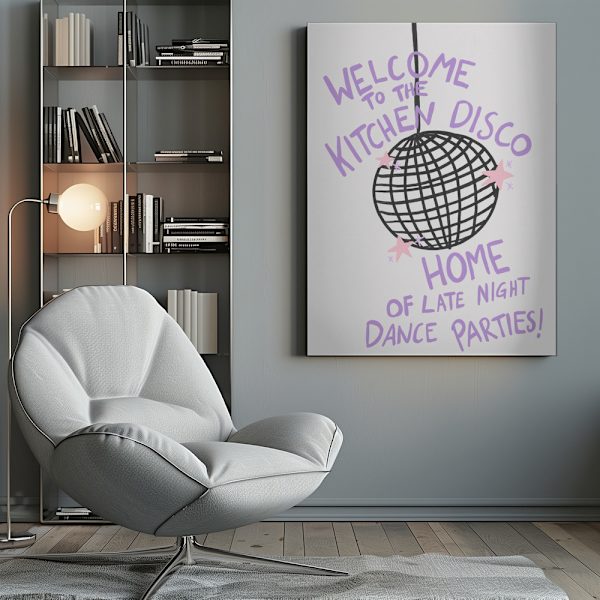 Kitchen Disco Canvastavla 50x70 cm
