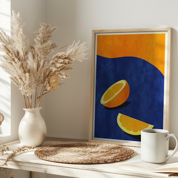 Petit Déjeuner, Deux Oranges Poster 30x40 cm