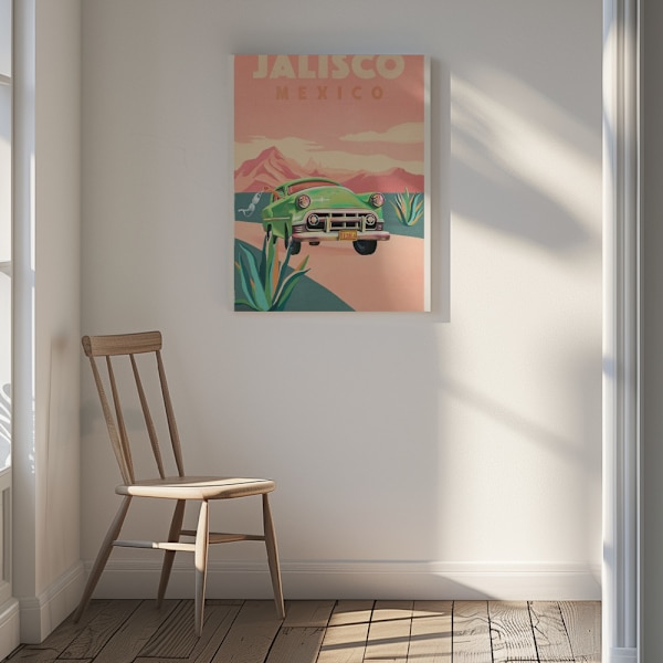 Wg Travel Poster Jalisco Jewel Canvastavla 30x40 cm