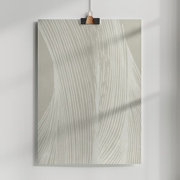 Abstract hand drawn Line 04 Poster 50x70 cm