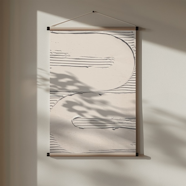Mud Texture 11 Beige Poster 30x40 cm