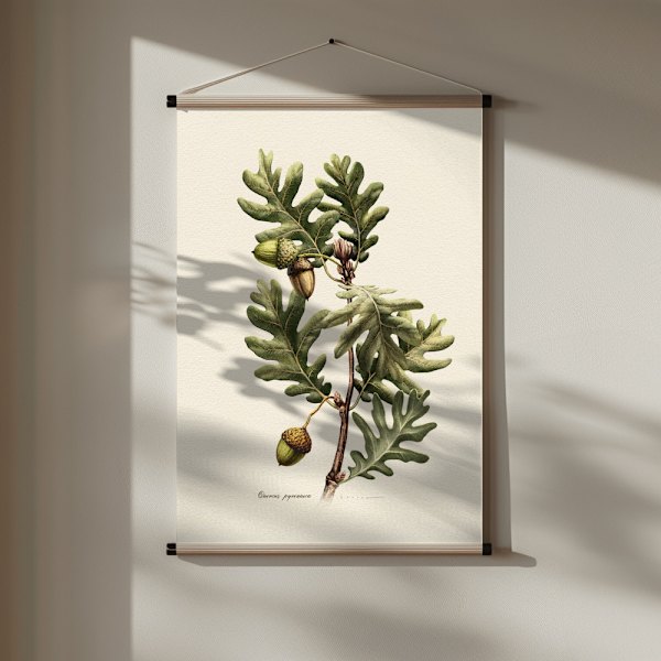 Botany   Quercus Pyrenaica Poster 30x40 cm