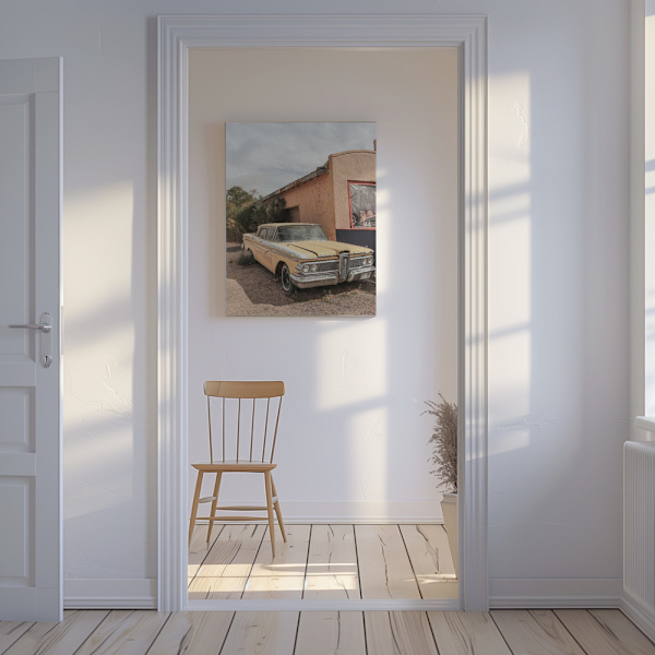 Route 66 Oldtimer Canvastavla 50x70 cm