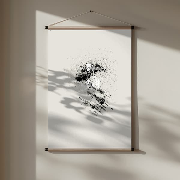 Brush splatters #6 Poster 30x40 cm