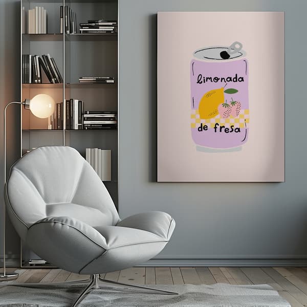 Strawberry Lemonade Canvastavla 50x70 cm