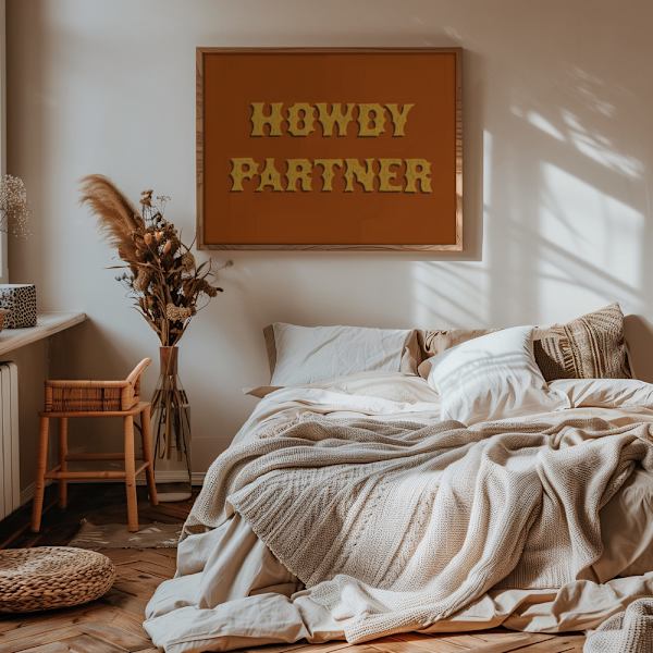 Howdy Partner Poster 70x50 cm