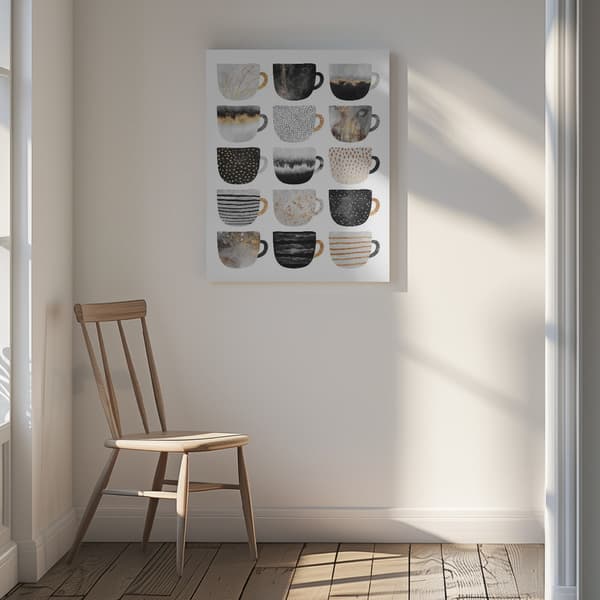 Pretty Coffee Cups Canvastavla 30x40 cm