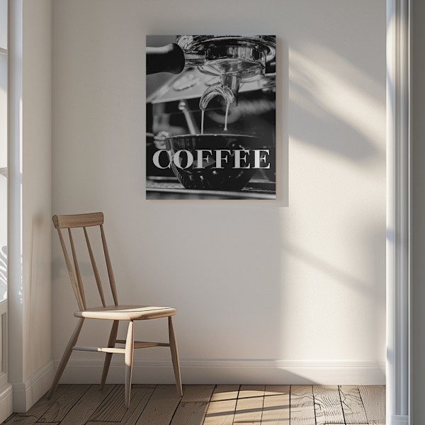 Coffee Text Canvastavla 30x40 cm