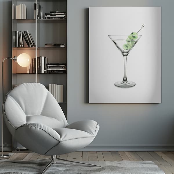 UFO Martini Canvastavla 50x70 cm