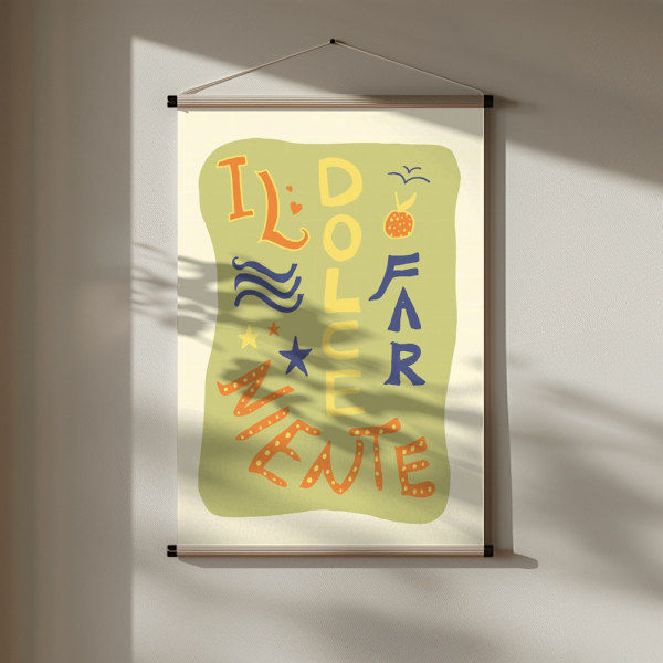 La Dolce Far Niente Poster 30x40 cm