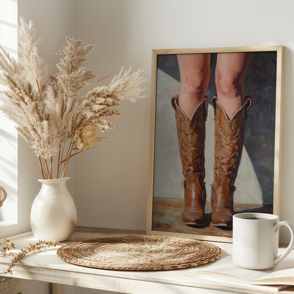 Cowboy boots Poster 30x40 cm