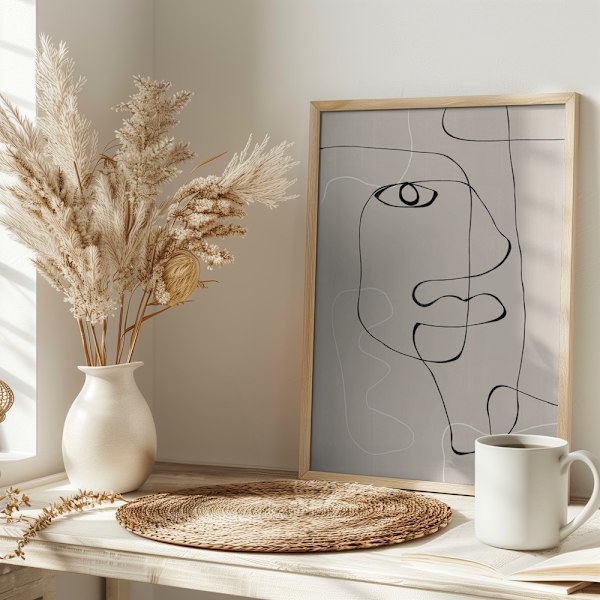 Abstract Face No1. Poster 30x40 cm