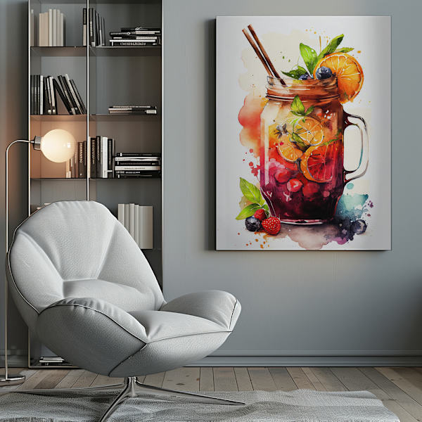 Drinks cocktail Canvastavla 50x70 cm