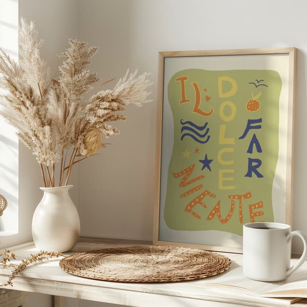 La Dolce Far Niente Poster 30x40 cm