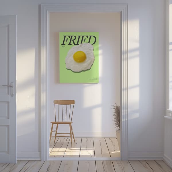 Fried egg Canvastavla 50x70 cm