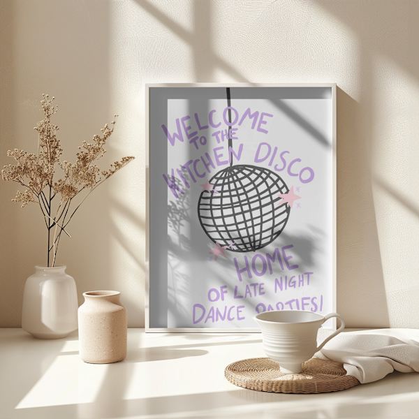 Kitchen Disco Poster 30x40 cm