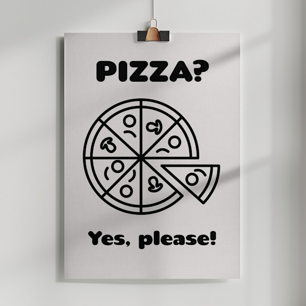 Pizza Poster 50x70 cm