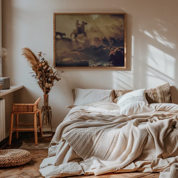 The buffalo shepherd Poster 70x50 cm
