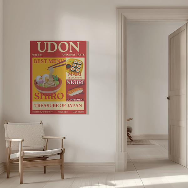 Udon poster Canvastavla 50x70 cm