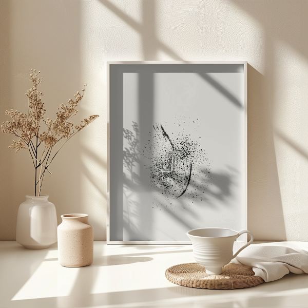 Brush splatters #2 Poster 30x40 cm