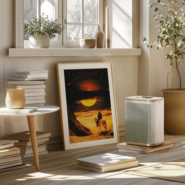 Western Space Adventure Poster 50x70 cm