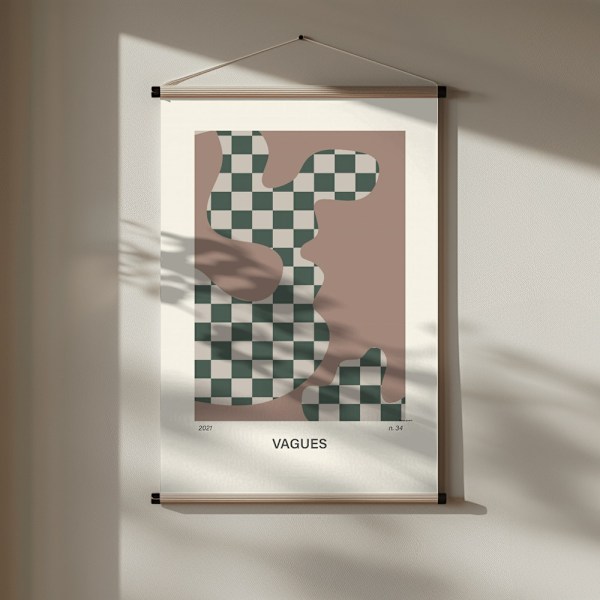 Vagues nr 34 Poster Poster 30x40 cm