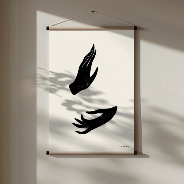 Whimsy Hands Poster 30x40 cm