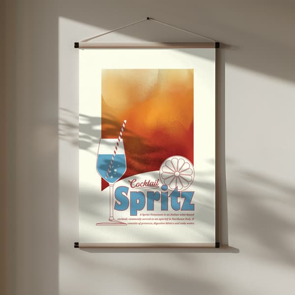 Aperol Spritz print Poster 30x40 cm