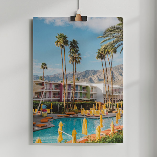 Palm Springs Saguaro Poster 50x70 cm