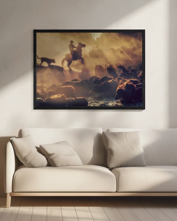 The buffalo shepherd Poster 70x50 cm