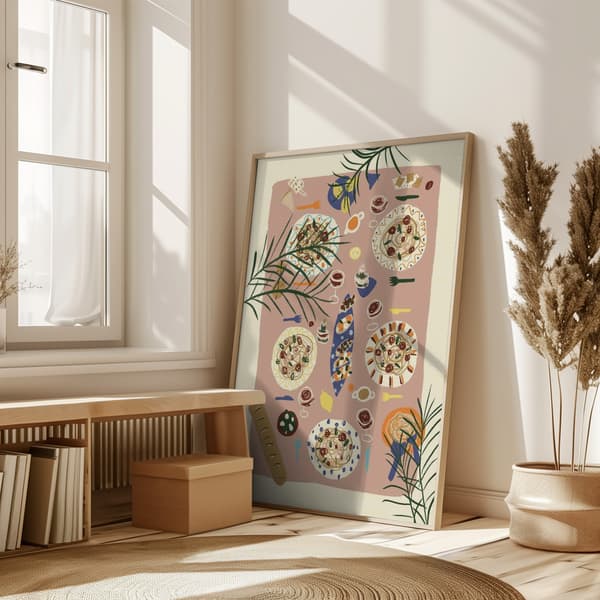 Festive Table Poster 50x70 cm