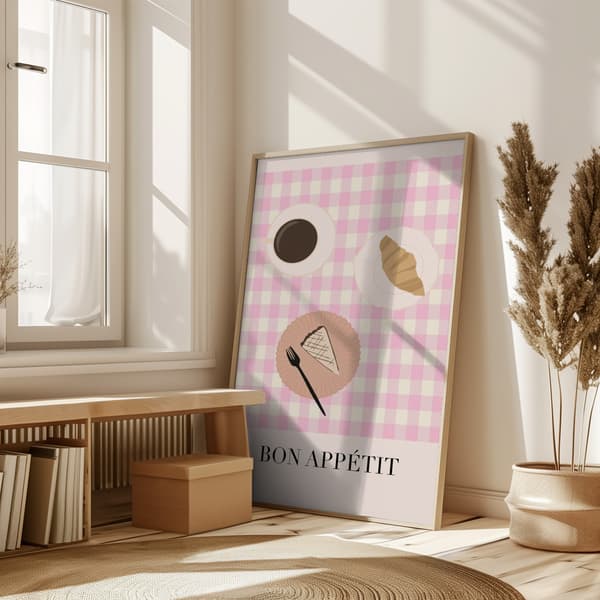 Bonappetitpink Ratioiso Poster 50x70 cm