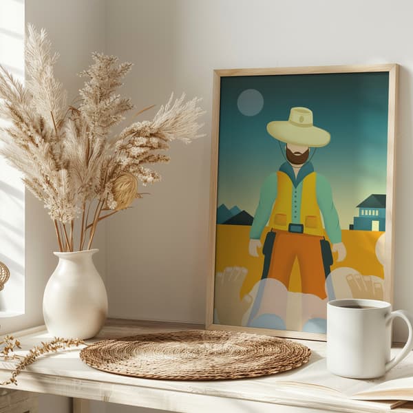 The Cowboy Poster 30x40 cm